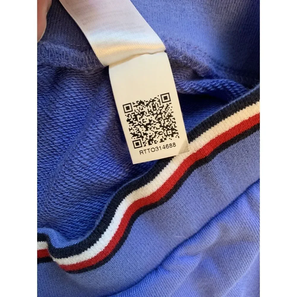 Tommy Hilfiger Shorts Women Blue Hyacinth High Waisted Small‎